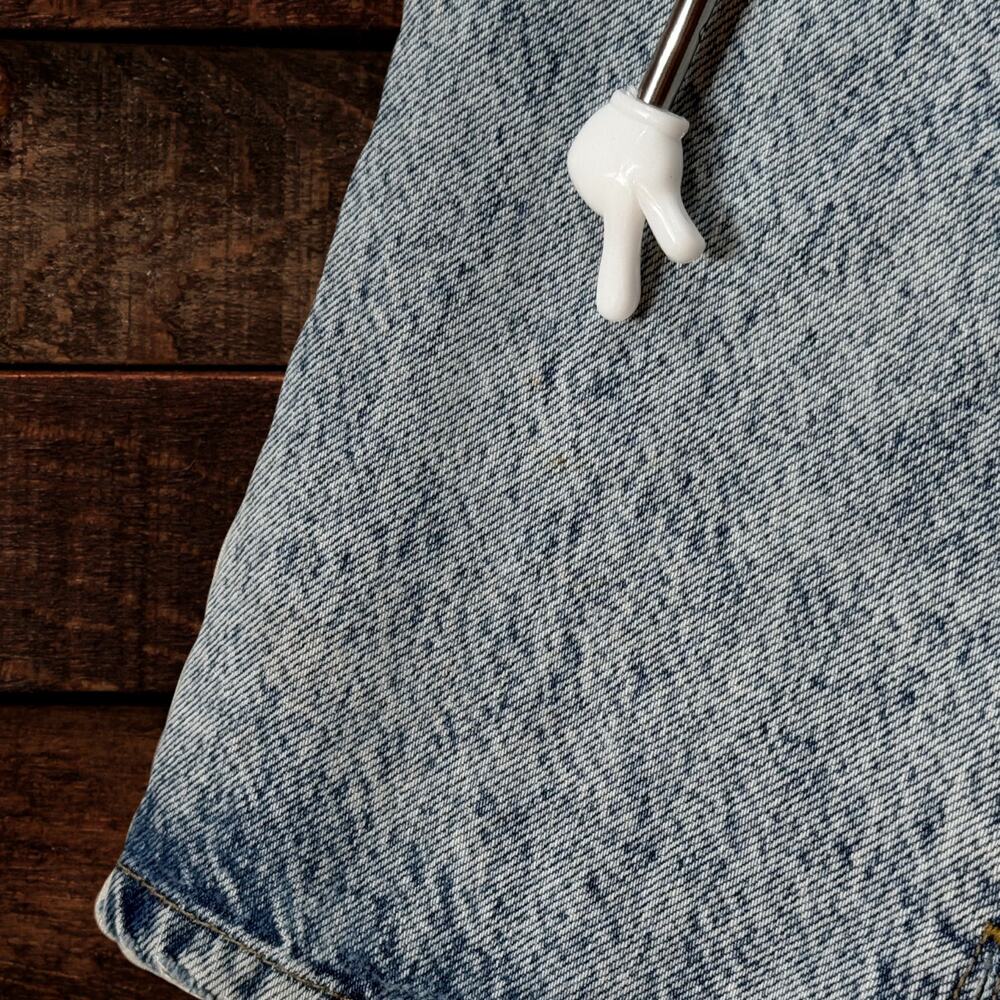 Free People My Own Lane High Rise Distressed Straight Leg Acid Wash Jeans 28 - Picture 7 of 14
